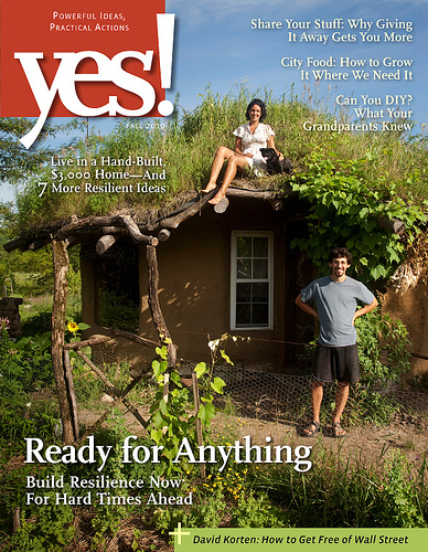 Cob House at Dancing Rabbit Ecovillage in Yes! Magazine