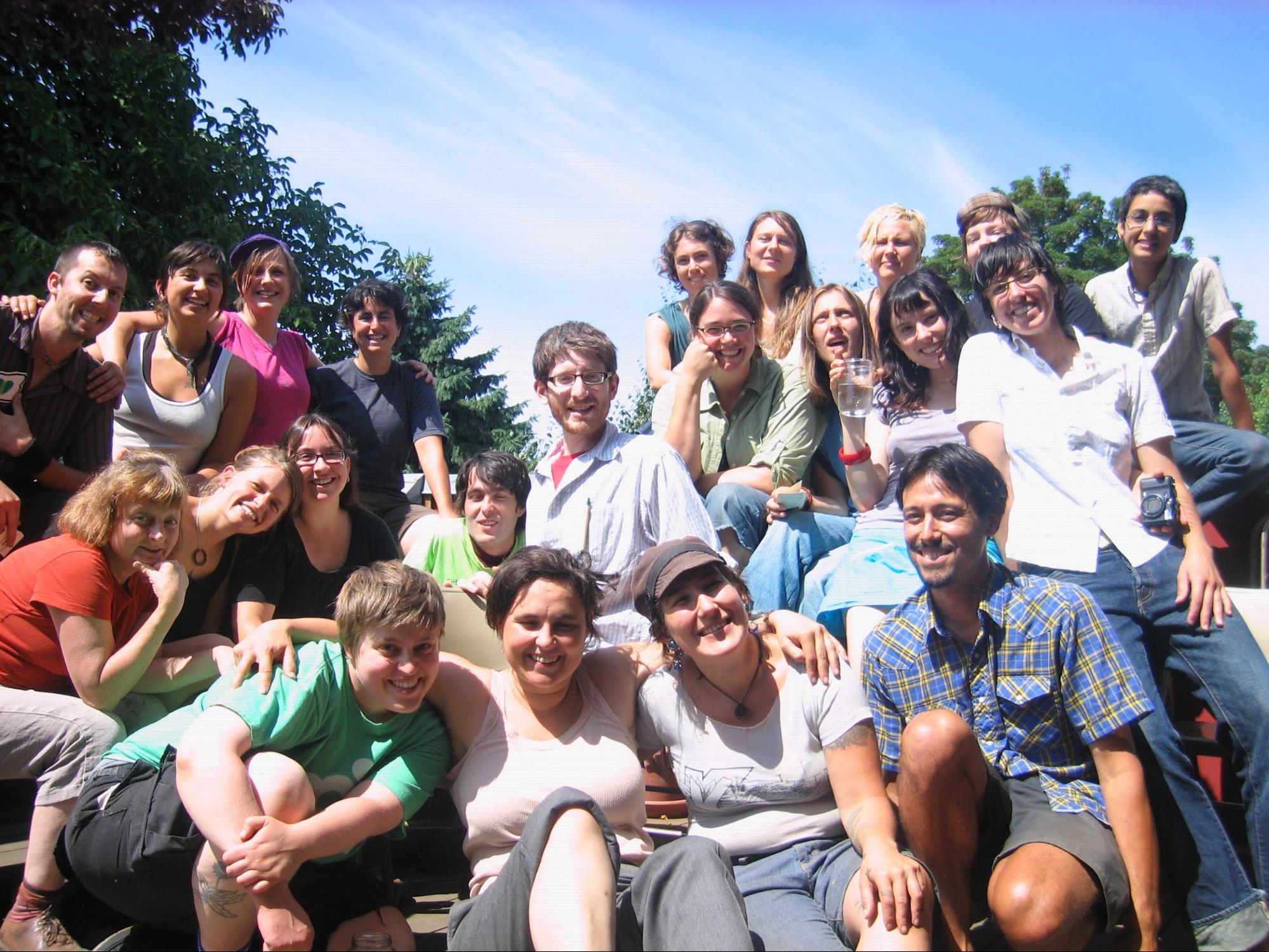 group photo intentional community