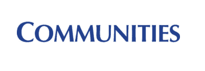 Foundation for Intentional Community logo with the word 'Communities' in blue.