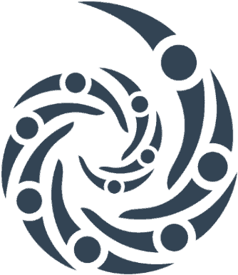 Logo of the Foundation for Intentional Community with interconnected circles.