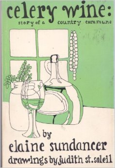 Cover of Celery Wine book showing a window, wine glass, and plants in green and white.