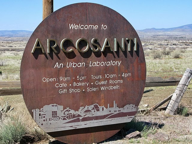 Welcome to Arcosanti urban laboratory in the Arizona desert.