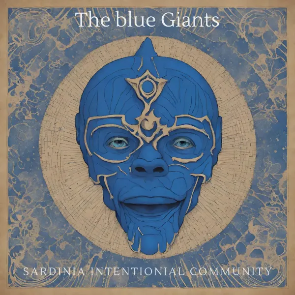 Album cover for The Blue Giants by Sardinia Intentional Community.