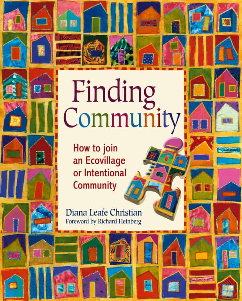 Book cover for 'Finding Community' about joining intentional communities.