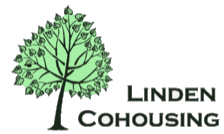 Linden Cohousing community logo with a green tree and modern text.