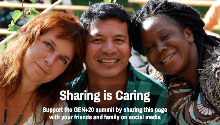 Diverse group of people smiling at the Foundation for Intentional Community website.