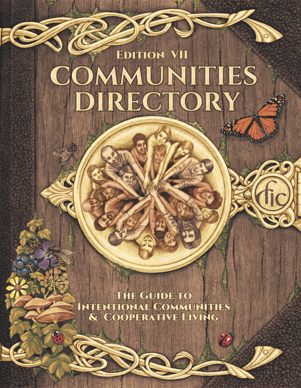 Cover of Communities Directory Book, Edition VII, featuring community members and nature.