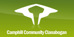 Logo of the Foundation for Intentional Community with green background.