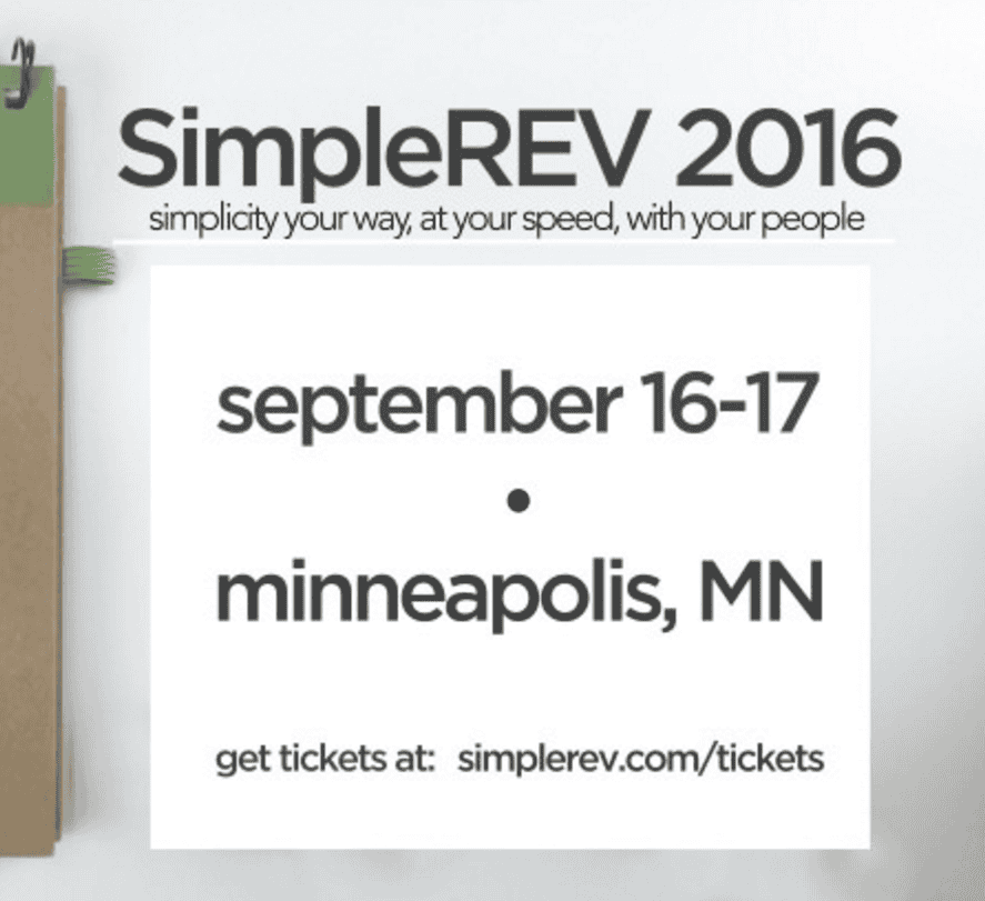 SimpleREV 2016 conference in Minneapolis, MN on September 16-17.