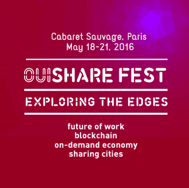 OuiShare Fest 2016 in Paris focusing on sharing economy topics.
