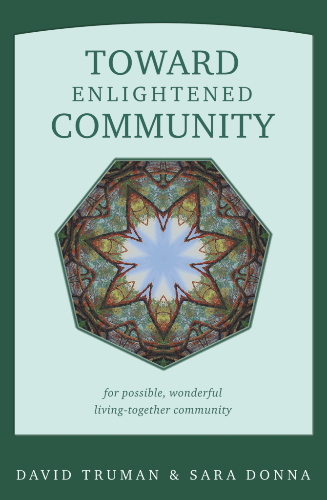 Cover of 'Toward Enlightened Community' ebook with geometric design and title.