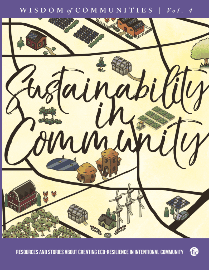 Cover of 'Sustainability in Community' from Wisdom of Communities Volume 4.