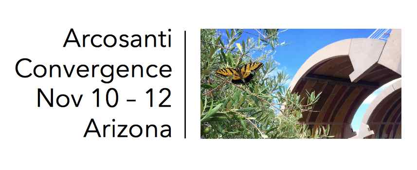 Arcosanti Convergence event in Arizona, Nov 10-12, 2023.