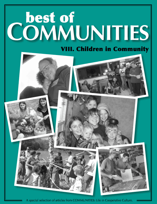 Children in community activities at the Foundation for Intentional Community.