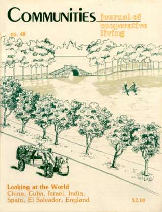 Cover of Communities magazine issue 48 from April 1981.