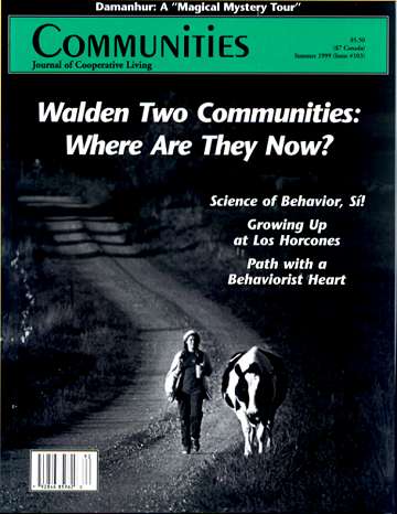 Cover of Communities magazine featuring Walden Two Communities article.