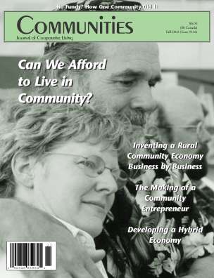 Cover of Communities Magazine #116 featuring community living themes.