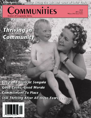 Mother and child enjoying nature in a community setting for intentional living.