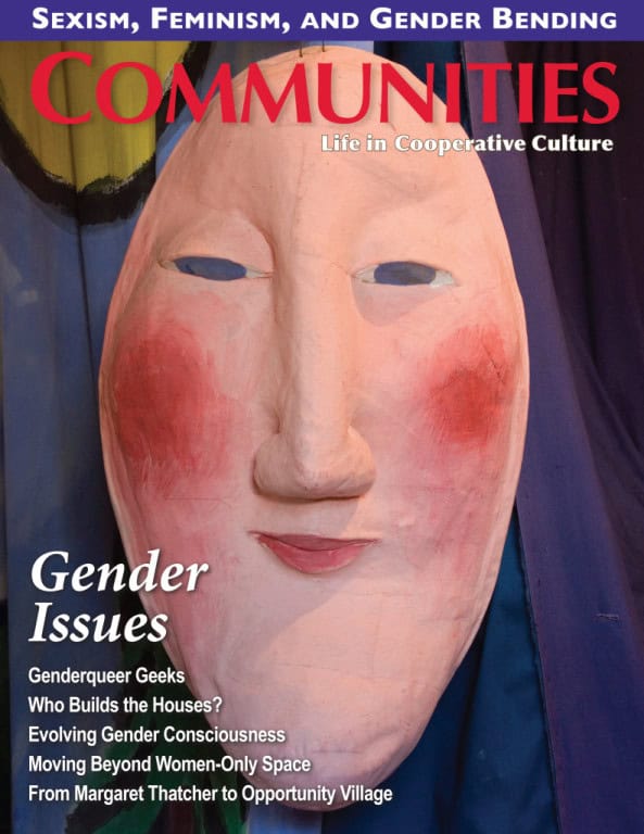 Cover of Communities magazine issue on gender issues and cooperative culture.