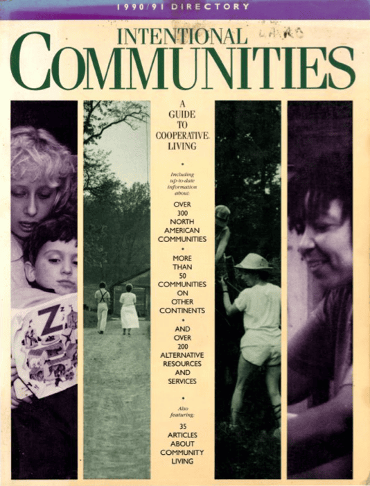 Cover of Communities Magazine #77/78 featuring intentional communities and cooperative living.
