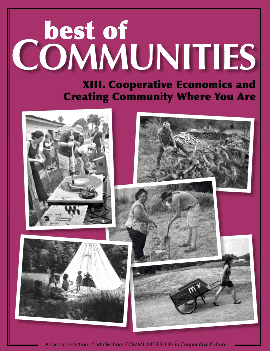 Cover of 'Best of Communities' magazine featuring cooperative living images.