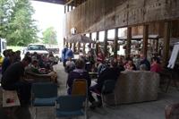 Community gathering at Foundation for Intentional Community event.