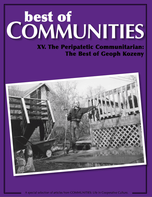 Cover of 'Best of Communities' magazine featuring a man building a wooden deck.