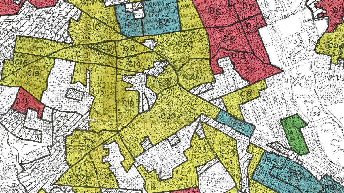 Color-coded map of community zones related to the Foundation for Intentional Community.