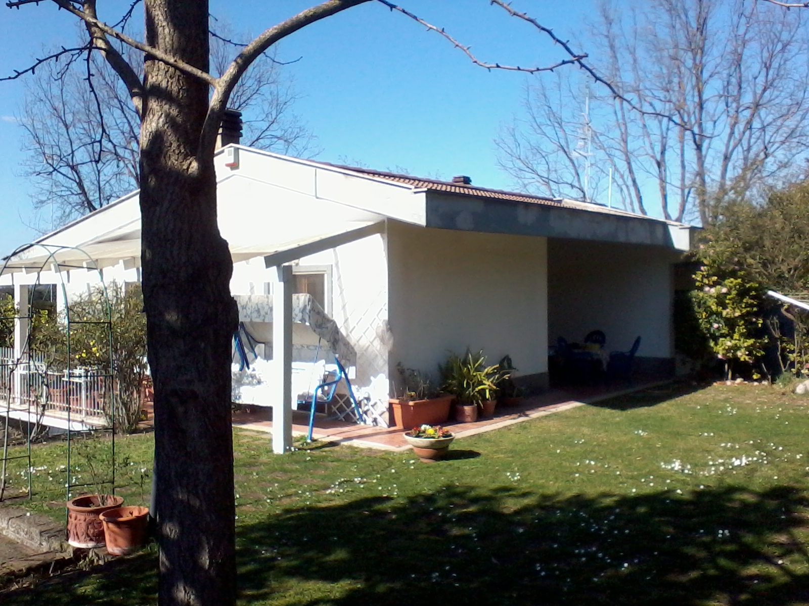 House of the Foundation for Intentional Community in a garden setting.