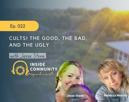 Inside Community podcast episode 022 cover with Jesse Stone and Rebecca Mesritz.