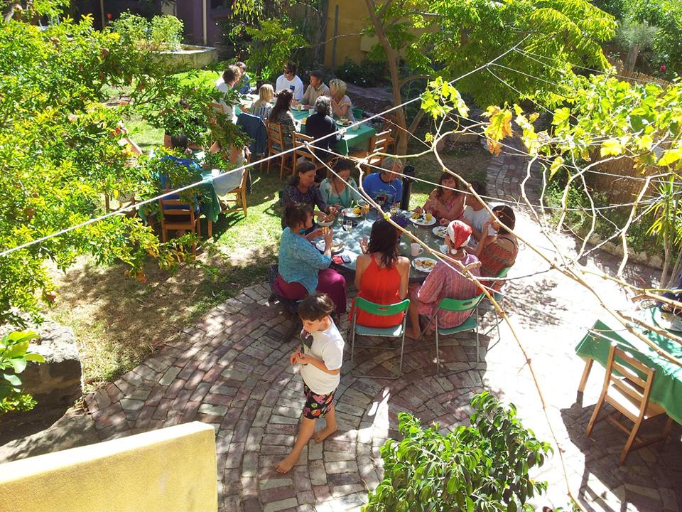 People gathered outdoors for community event at Pinakarri Community Inc.