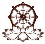 Logo of the Foundation for Intentional Community with a wheel and lotus flower.