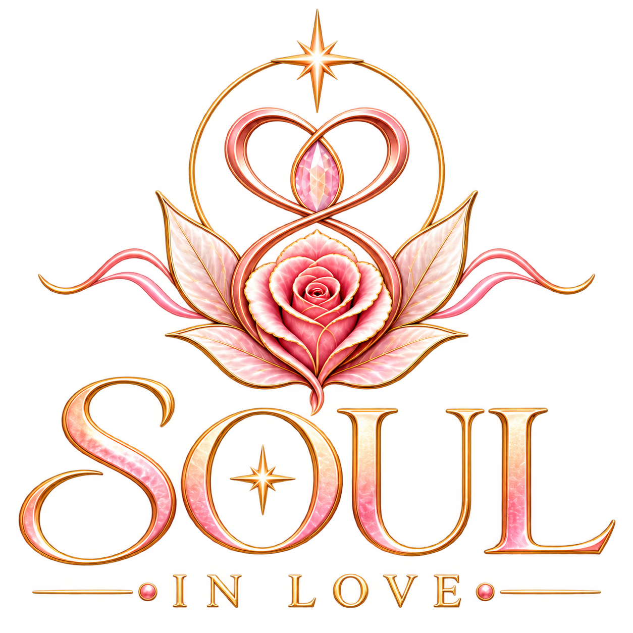 Colorful Soul in Love logo with a lotus and heart design for community and spirituality.